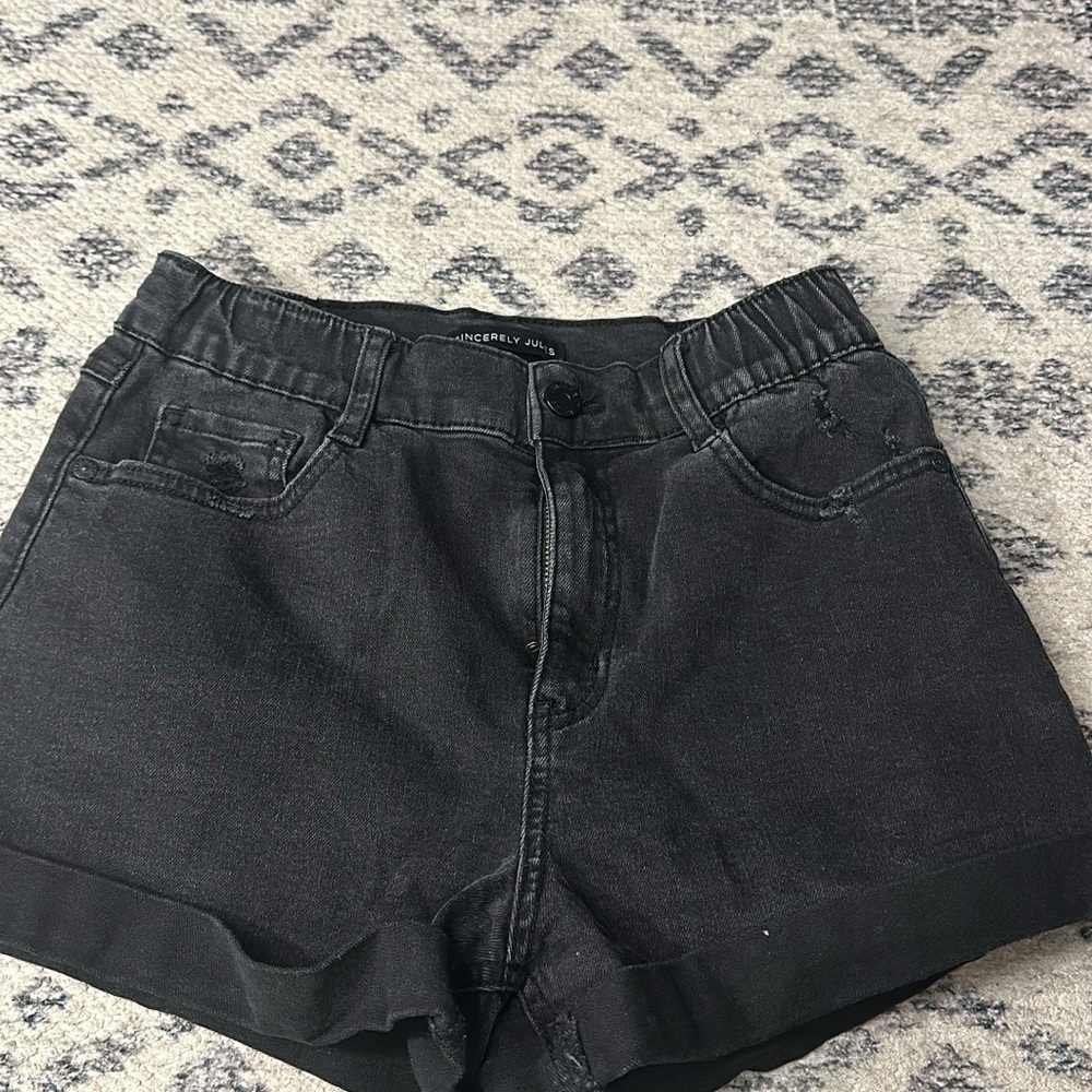 Sincerely Jules Charcoal Jean Shorts